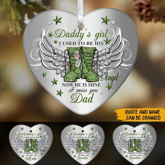 Daddy's Girl Personalized Ornament - Gift for Soldiers - Thegiftio UK
