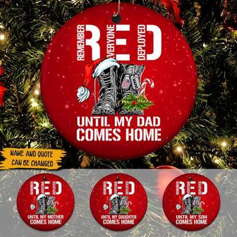 Soldier Ornament Red Until My Son Comes Home Personalized - Thegiftio UK