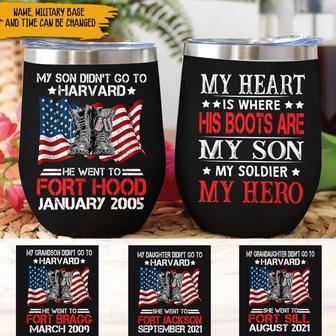 My Son Didn't Go To Harvard Custom Wine Tumbler - Thegiftio UK
