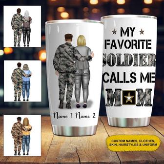 Soldier Mother's Day Custom Tumbler - Gift for Mom - Thegiftio UK