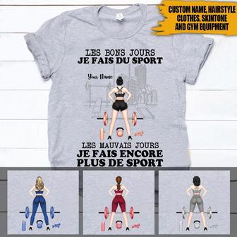 On The Good Days I Workout Personalized T-Shirt - Gift - Thegiftio UK