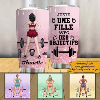 Just A Girl With Goals Custom Tumbler - Gift for Her - Thegiftio UK