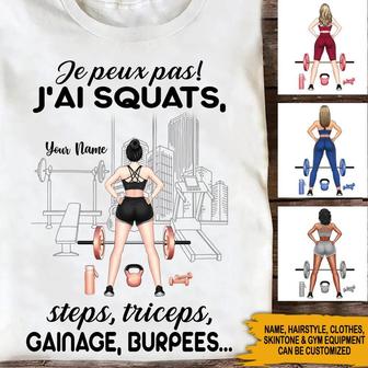 Je Peux Pas Personalized T-Shirt - Gift for Yourself - Thegiftio UK