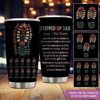 Step Dad Personalized Tumbler - Gift for Father's Day - Thegiftio UK