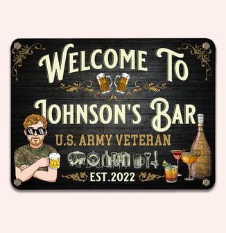 Veteran Custom Metal Sign - Gift for Bar Enthusiasts - Thegiftio UK