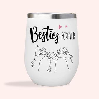 Bestie Wine Tumbler Personalized Custom Wine Tumbler - Thegiftio UK