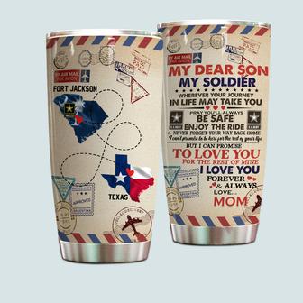 Letter To My Soldier Custom Tumbler - Gift for Veterans - Thegiftio UK