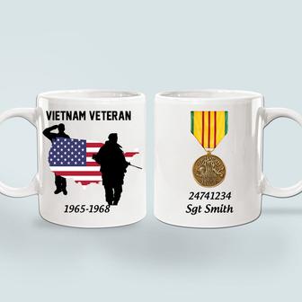 Vietnam Veteran Personalized Mug - Gift for Veterans - Thegiftio UK