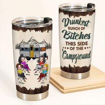 Drunkest Bunch Of Bitches Custom Tumbler - Gift for Friends - Thegiftio UK