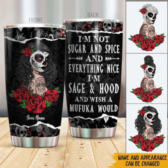 Sugar Skull Personalized Tumbler - Gift for Sugar Lovers - Thegiftio UK
