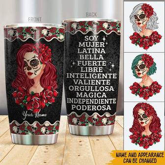 Sugar Skull 2 Custom Tumbler - Gift for Latina Women - Thegiftio UK