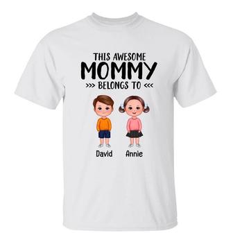 Awesome Mom Dad Belongs To Custom Shirt - Gift for Family - Thegiftio UK
