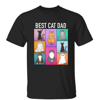 Best Cat Dad Mom Retro Frame Custom Shirt - Cat Lovers Gift - Thegiftio UK