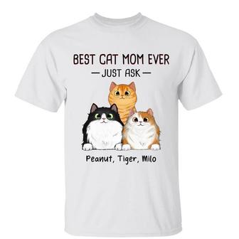 Best Cat Mom Cat Dad Ever Just Ask Fluffy Cats Custom - Thegiftio UK