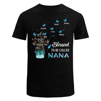 Blessed To Be Called Grandma Butterfly Custom T-Shirt - Gift - Thegiftio UK