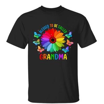 Colorful Daisy Grandma Custom T-Shirt - Gift for Grandma - Thegiftio UK
