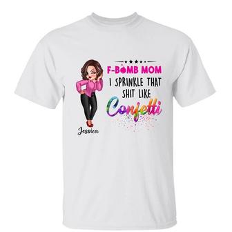 F Bomb Mom Grandma Sassy Woman Custom T-Shirt - Family Gift - Thegiftio UK