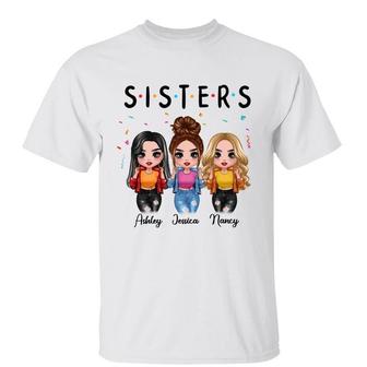 Friends Sisters Besties Cool Doll Custom T-Shirt - Gift - Thegiftio UK