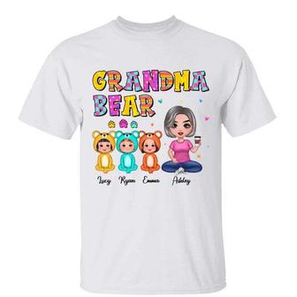 Grandma Bear Mom Auntie Doll Custom T-Shirt - Gift for Mom - Thegiftio UK
