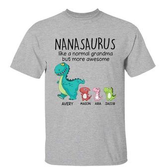 Grandmasaurus And Kids Custom T-Shirt - Gift for Grandma - Thegiftio UK