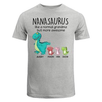 Grandmasaurus And Kids Custom T-Shirt - Gift for Grandma - Thegiftio UK