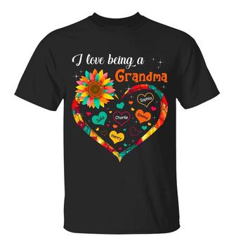 Hearts Inside Heart Mom Grandma Custom T-Shirt - Family Gift - Thegiftio UK