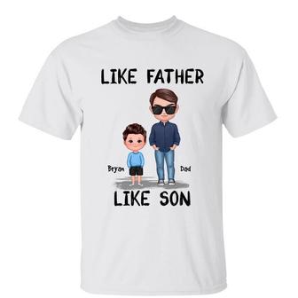 Like Father Like Son Daughter Custom T-Shirt - Gift for Dad - Thegiftio UK