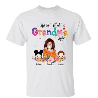 Livin That Grandma Life Coffee Girl Custom T-Shirt - Gift - Thegiftio UK