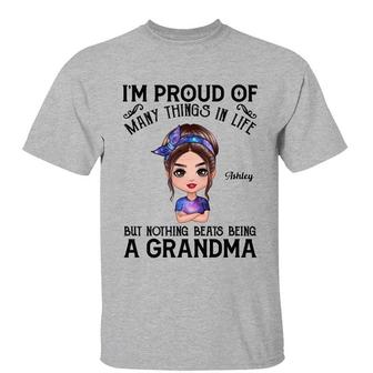 Nothing Beats Being A Grandma Doll Woman Custom T-Shirt - Thegiftio UK