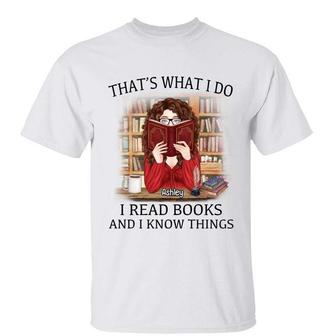Read Books & Know Things Personalized T-Shirt - Thegiftio UK