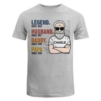 The Legend Grandpa Old Man Custom T-Shirt - Birthday Gift - Thegiftio UK
