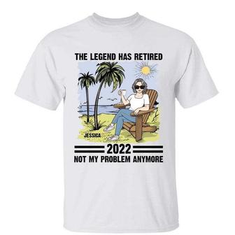 The Legend Has Retired Custom T-Shirt - Gift for Family - Thegiftio UK
