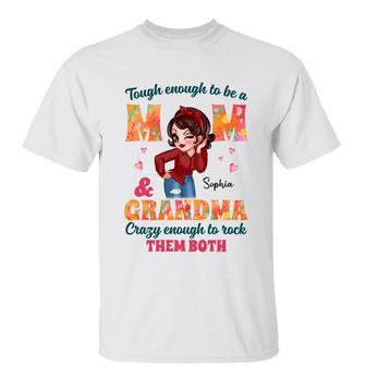 Tough Enough To Be Mom Custom Shirt - Gift for Grandma - Thegiftio UK