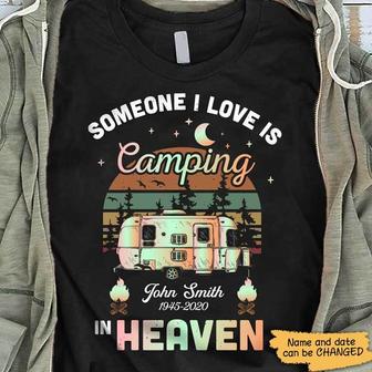 Camping In Heaven Personalized T-Shirt - Gift for Campers - Thegiftio UK