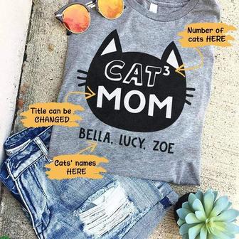 Cat Mom Personalized T-Shirt - Gift for Cat Lovers - Thegiftio UK
