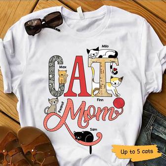 Cats Inside Cat Mom Personalized T-Shirt - Gift for Cat Moms - Thegiftio UK