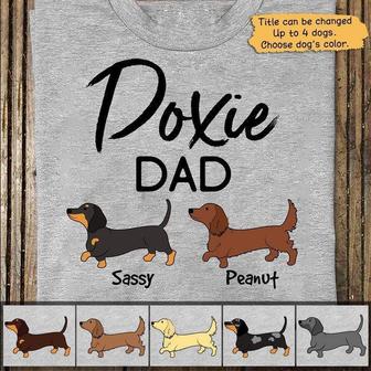 Dachshund Doxie Dog Mom Dad Custom T-Shirt - Thegiftio UK