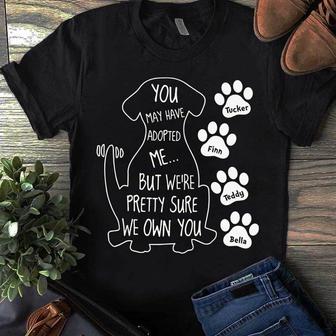 Dogs Own You Personalized T-Shirt - Gift for Dog Lovers - Thegiftio UK