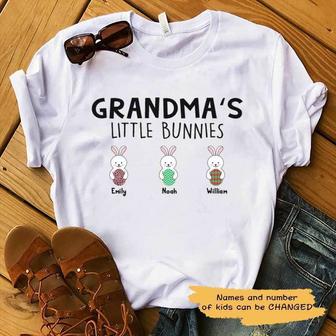 Grandma's Little Bunnies Personalized T-Shirt - Easter Gift - Thegiftio UK