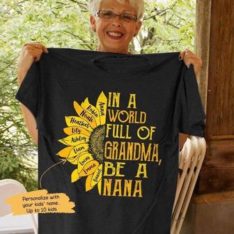 In A World Full Of Grandma Custom T-Shirt - Gift for Grandma - Thegiftio UK
