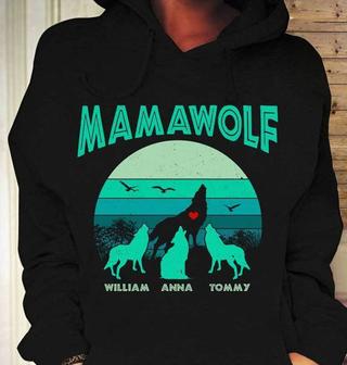 Mama Wolf Custom T-Shirt - Unique Gift for Mom - Thegiftio UK