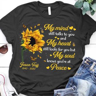 Sunflower My Mind Still Talks To You Custom T-Shirt - Gift - Thegiftio UK
