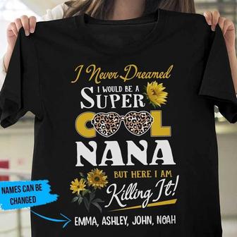 Super Cool Nana Personalized T-Shirt - Gift for Grandma - Thegiftio UK