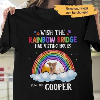 The Rainbow Bridge Custom T-Shirt - Gift for Dog Lovers - Thegiftio UK