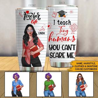 I Teach Tiny Humans Custom Tumbler - Gift for Teacher - Thegiftio UK