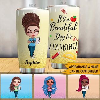 It's A Beautiful Day Personalized Tumbler - Gift for Teacher - Thegiftio UK