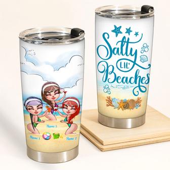 Salty Lil Beaches Personalized Tumbler - Gift for Besties - Thegiftio UK