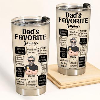 Dad's Favorite Saying Custom Tumbler - Father's Day Gift - Thegiftio UK