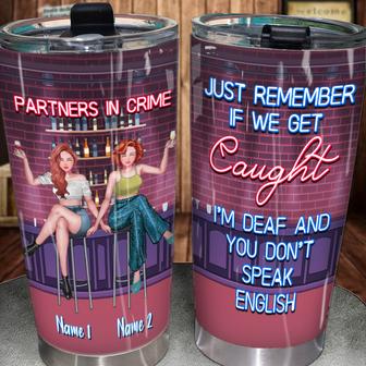 Partners In Crime Custom Tumbler - Gift for Best Friend - Thegiftio UK