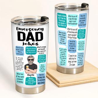 Dad 2 Custom Tumbler - Gift for Dad's Jokes Lovers - Thegiftio UK
